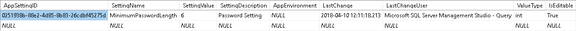 MinimumPasswordLength setting
