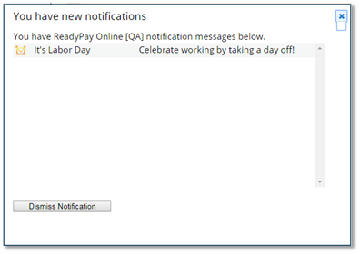 System Messages screenshot