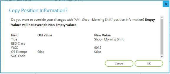 Employee: Dept/Position | Department screenshot