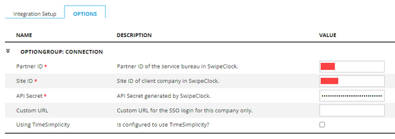 SSO connection options