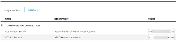 NCS account confirmation