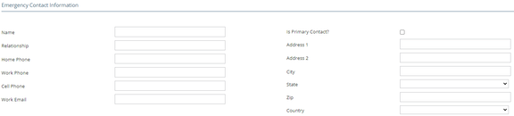 Employee: Personal | Emergency Contacts screenshot