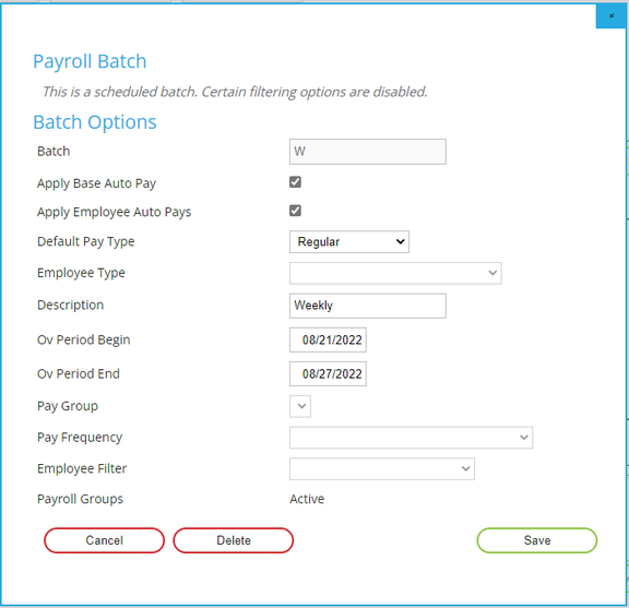 Employee: Payroll Data | Auto Pays screenshot