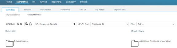 Employee: Employee | Custom Forms screenshot