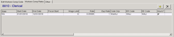 Workers Comp Code and Workers Comp Rates sub-pages