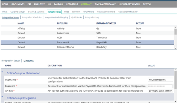 BambooHR integration options in RPO