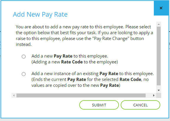 Employee: Payroll Data | Pay Rates screenshot