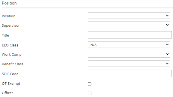 Employee: Dept/Position | Department screenshot